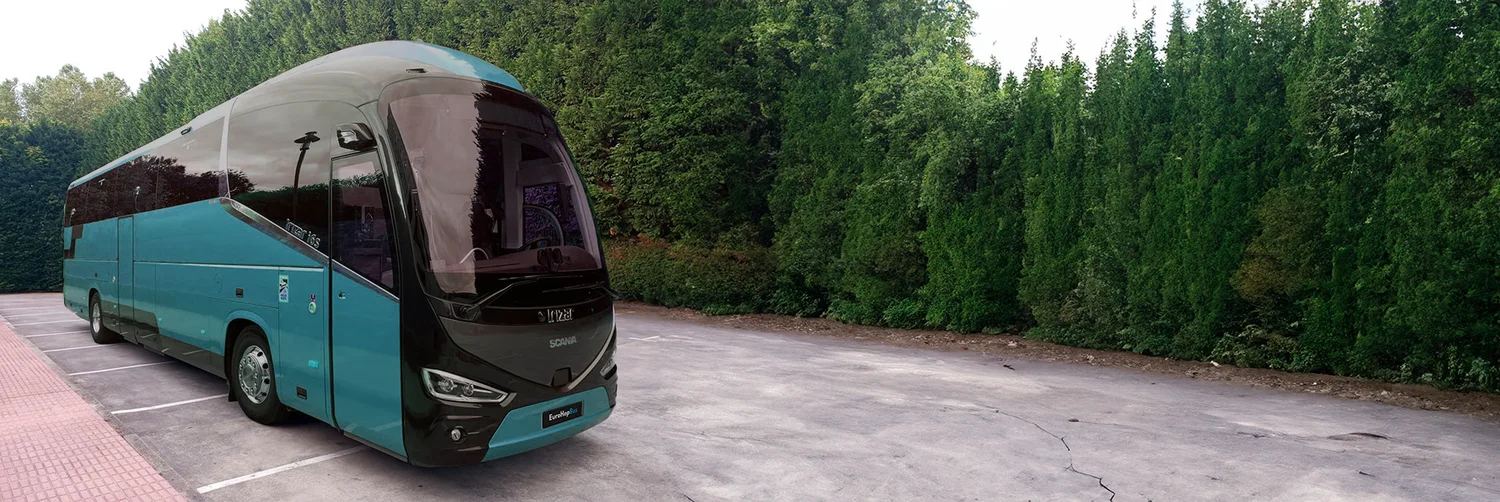 Autobús de EuroHopBus en ruta